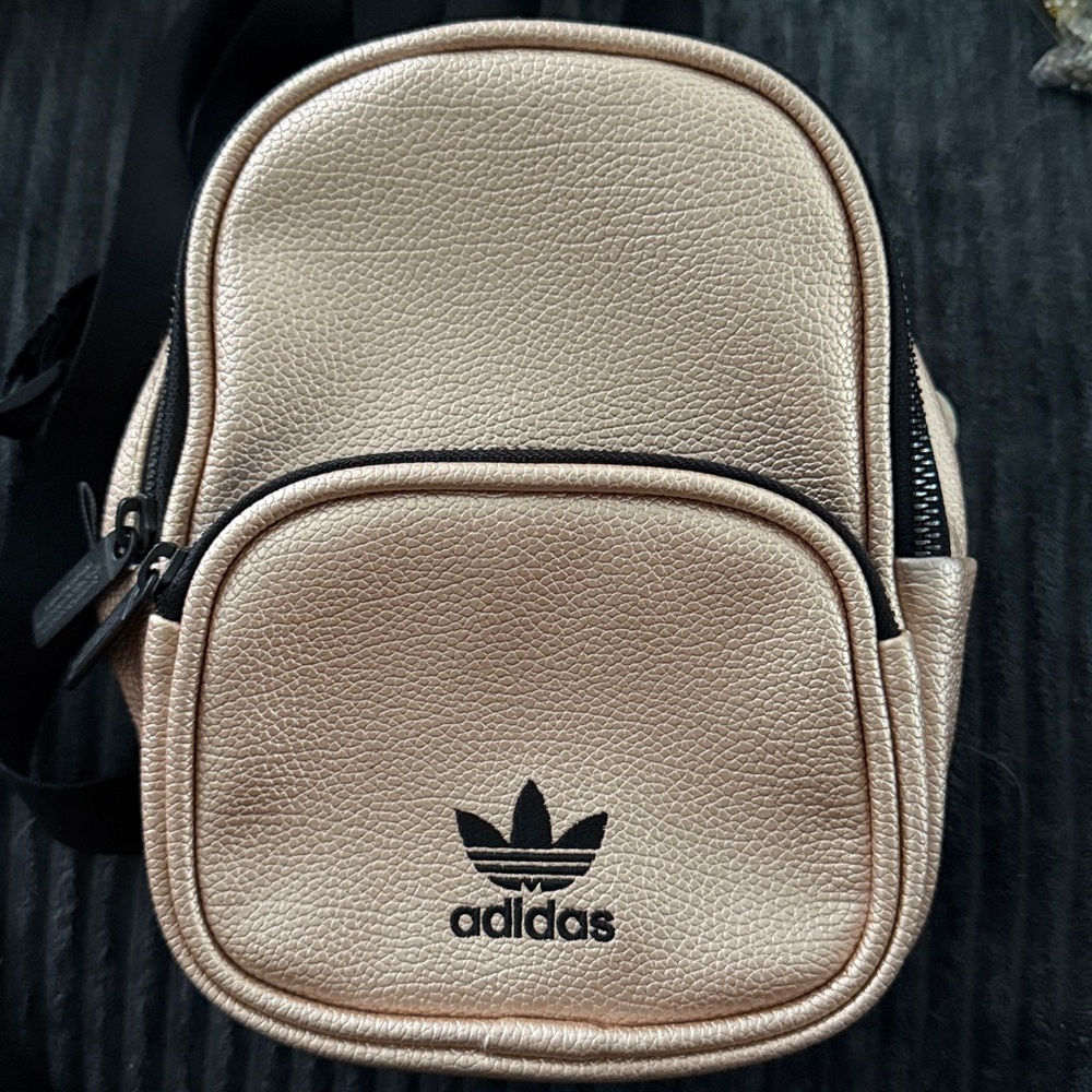 Adidas Metallic Rose Gold Mini Backpack